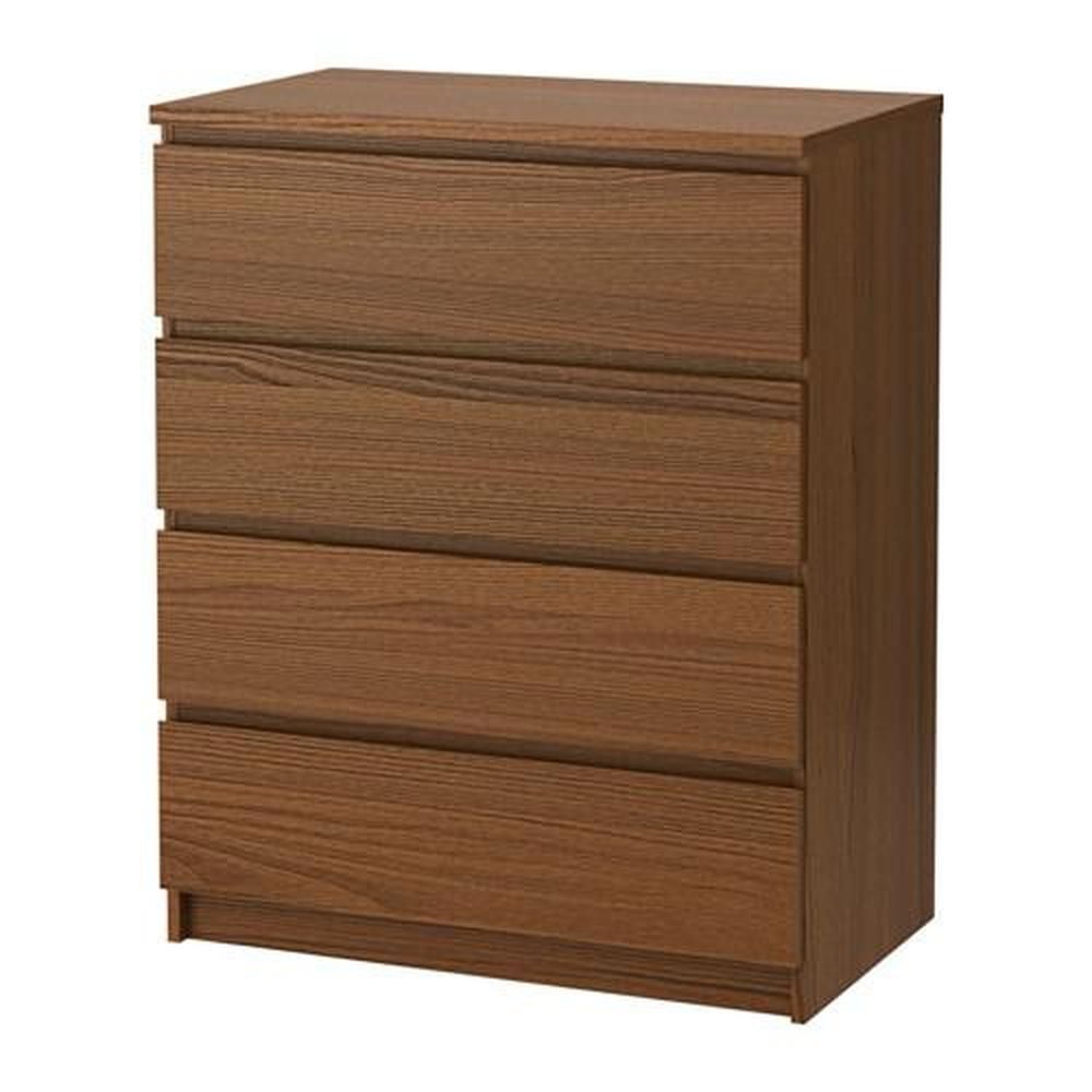 Comodas Ikea MALM castanhas 4 gavetas