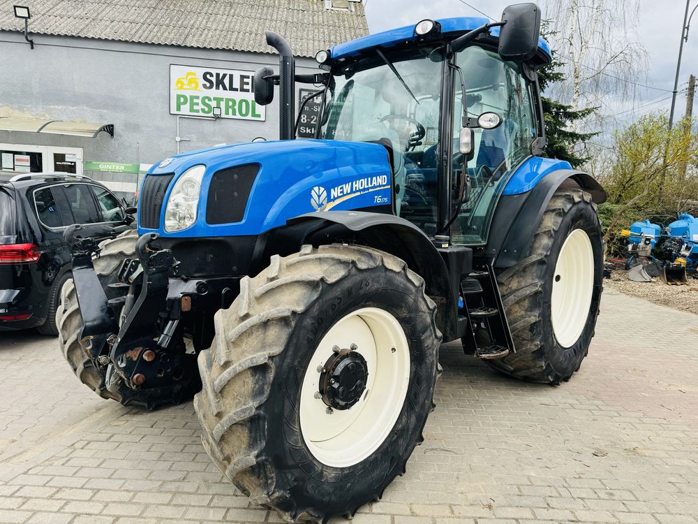 NEW HOLLAND T6.175, 2015 ROK!  przedni TUZ!  5400 mtg!   PNEUMATYKA