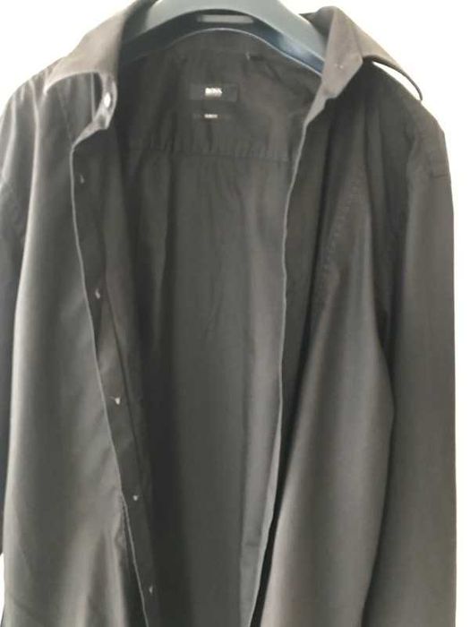 Camisa Hugo Boss Preta Slim Fit 41