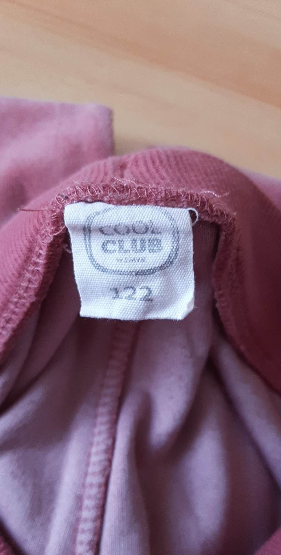 Spodnie dresowe welurowe dla dziewczynki Cool club rozmiar 122