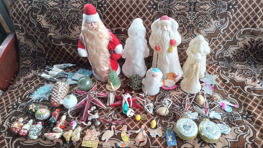 Стариные новогодние игрушки ссср деды морозы