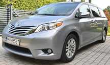 Toyota Sienna XLE 2013 - folia ochronna PPF, stan bardzo dobry