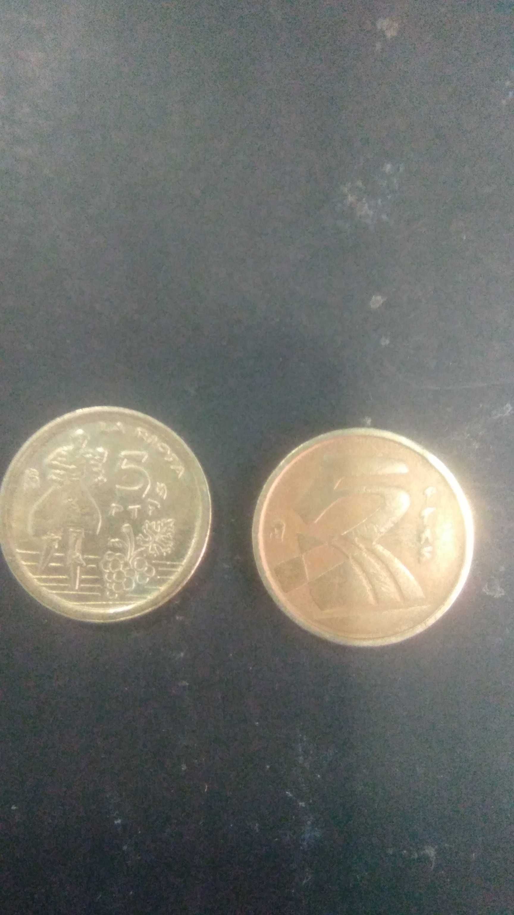 Moedas 5 ptas ESPANHA