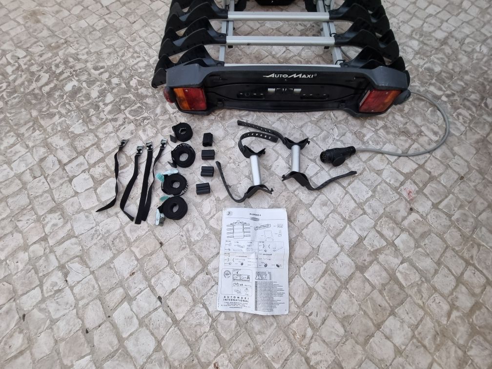 Suporte bola reboque Auto-Maxi para 4 bicicletas