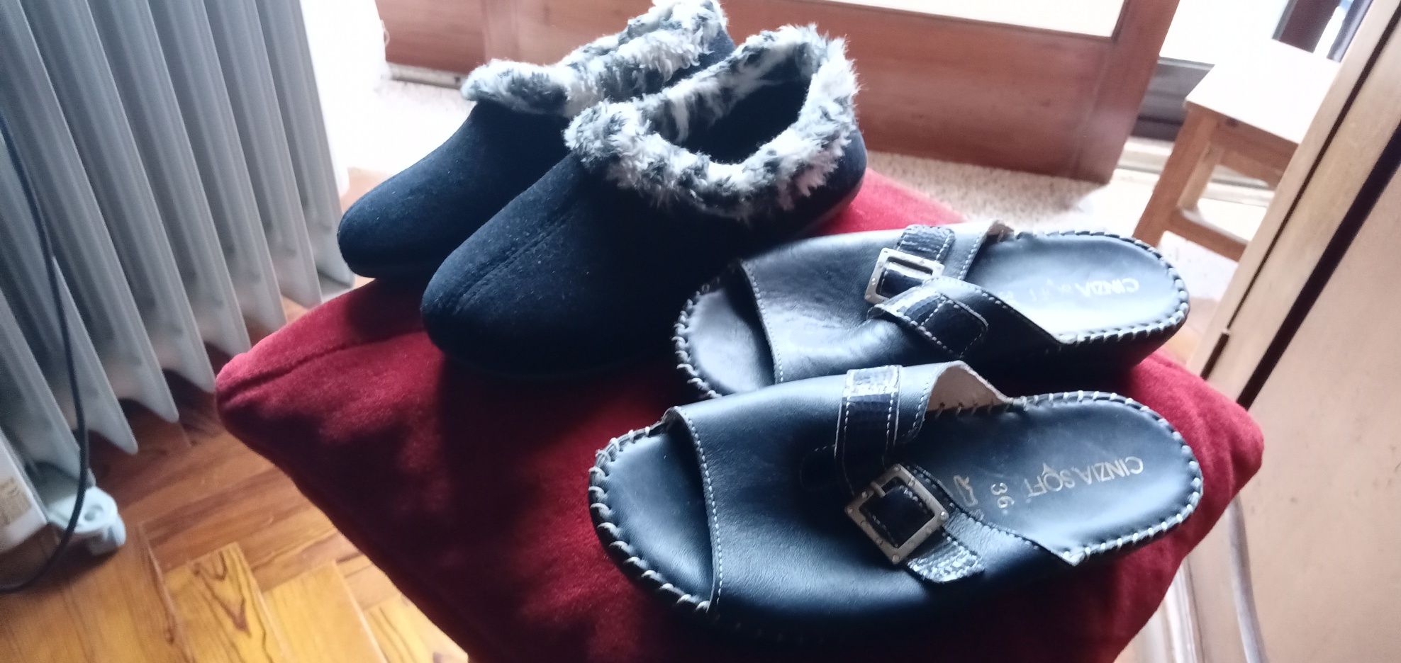 Sapatos Vintage vieram do passado ainda Glamour calçar certo?desde3E.
