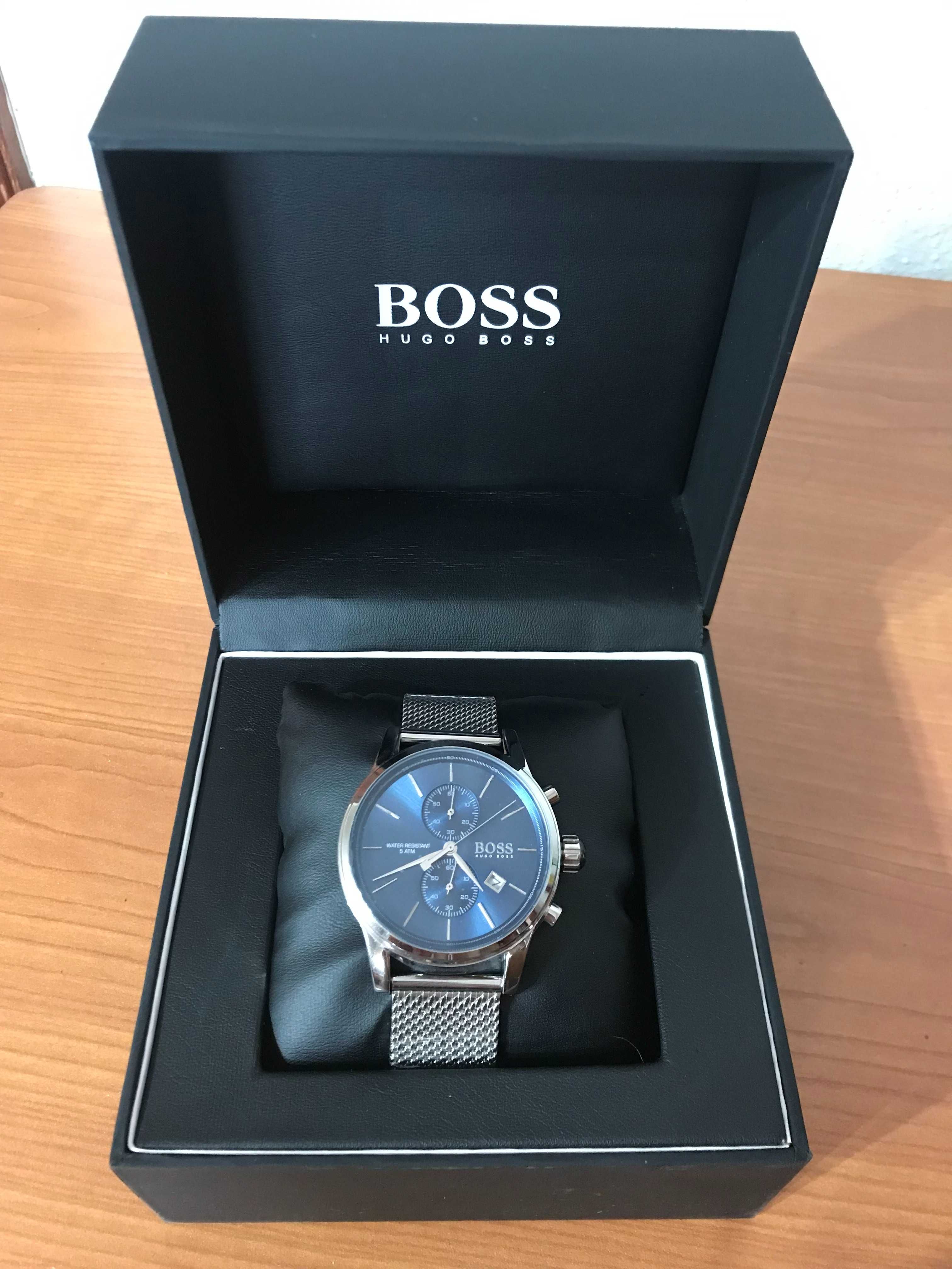 Relógio Hugo Boss Prateado & Azul