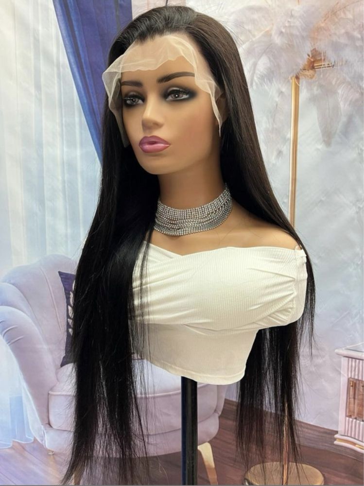 nowa naturalna peruka lace front 100% ludzki wlos na co dzien