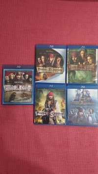 Piratas das Caraíbas Blu-Ray 5 Filmes