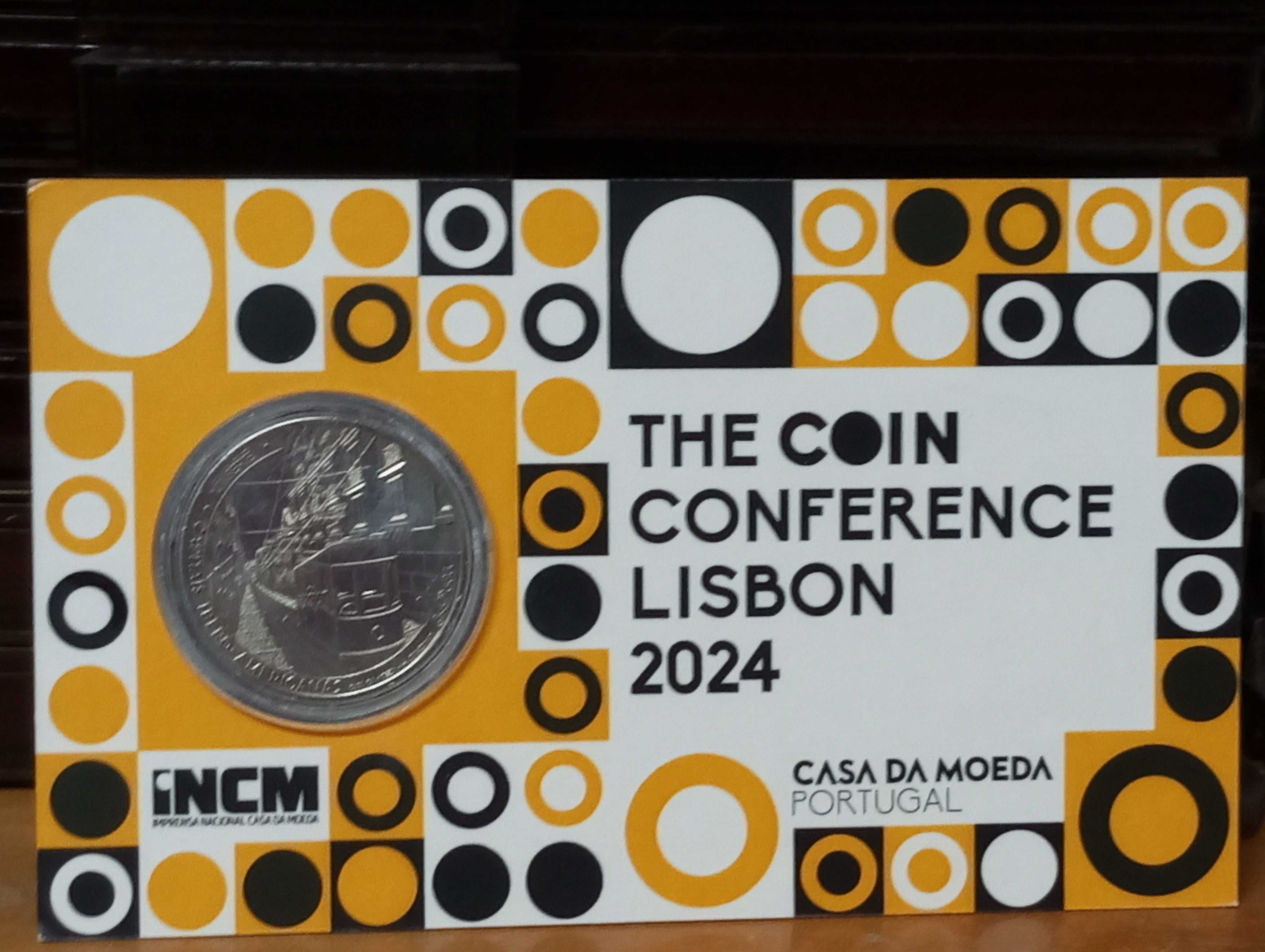 Cartão com moeda de 7,5€ "THE COIN CONFERENCE LISBON" 2024