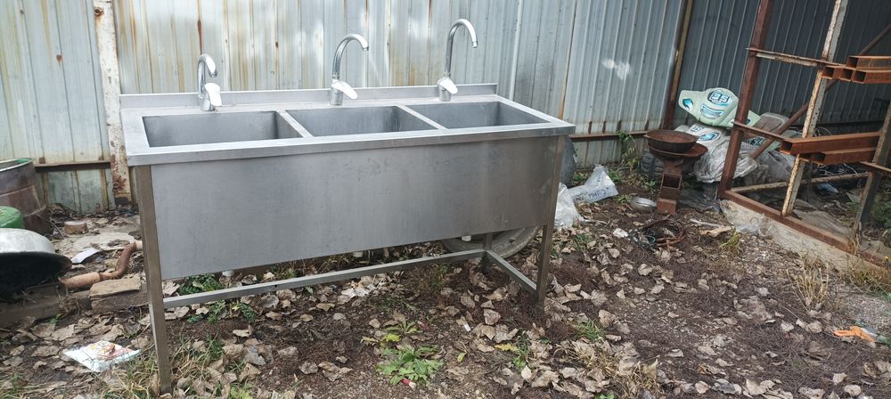 Ванна мийна  з нержавіючої сталі