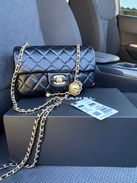 Сумка chanel mini шанель бочонок натуральна шкіра