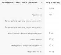 Zasobnik do ciepłej wody użytkowej ARISTON 180L