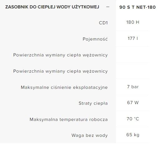 Zasobnik do ciepłej wody użytkowej ARISTON 180L