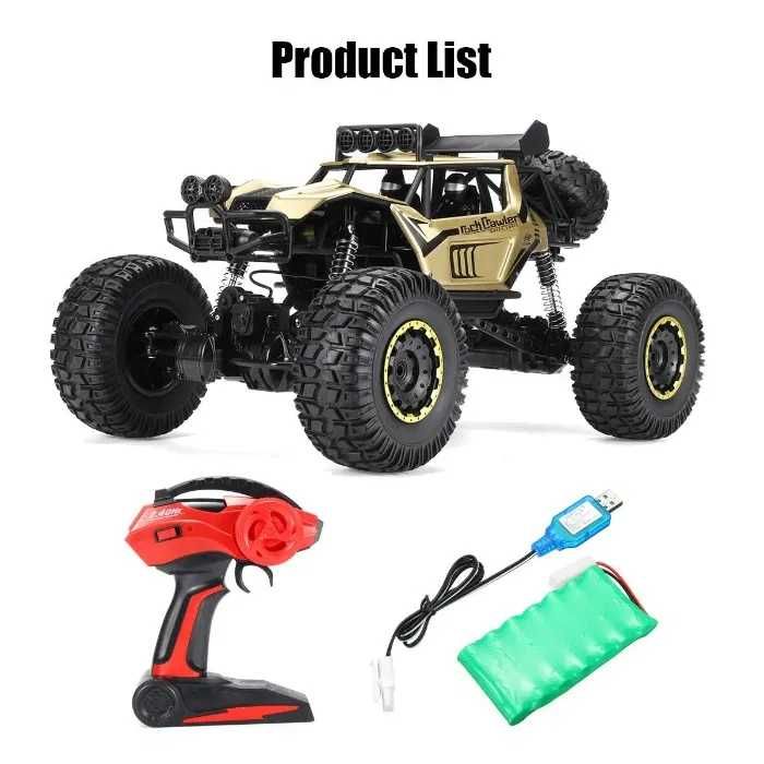 Carro telecomandado GIGANTE 1:8 50cm Buggy Jipe TT 4X4 Prenda LED NOVO