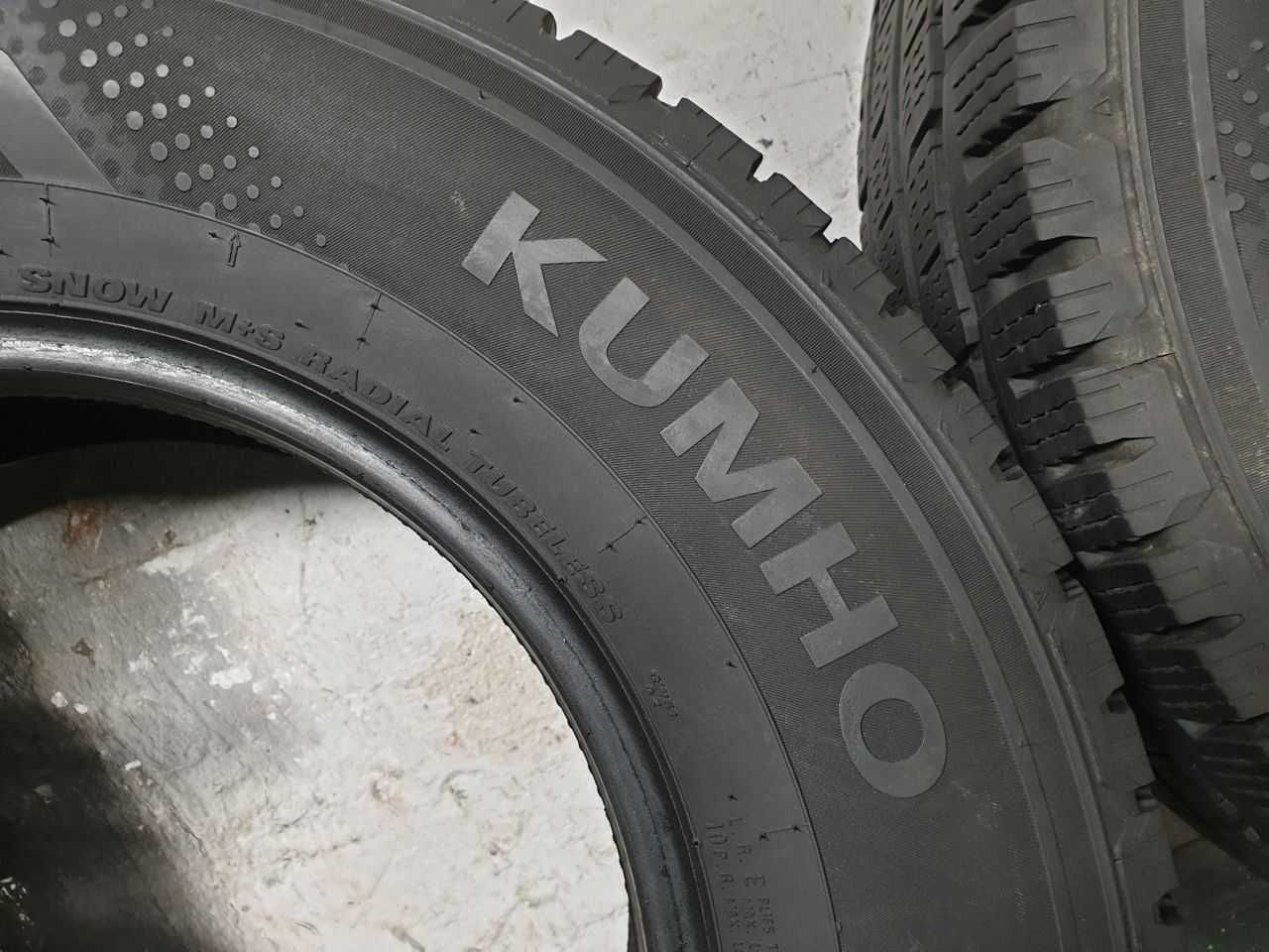 Dwie Opony zimowe 225/75R16C 6,4mm Kumho Winter PorTran CW51