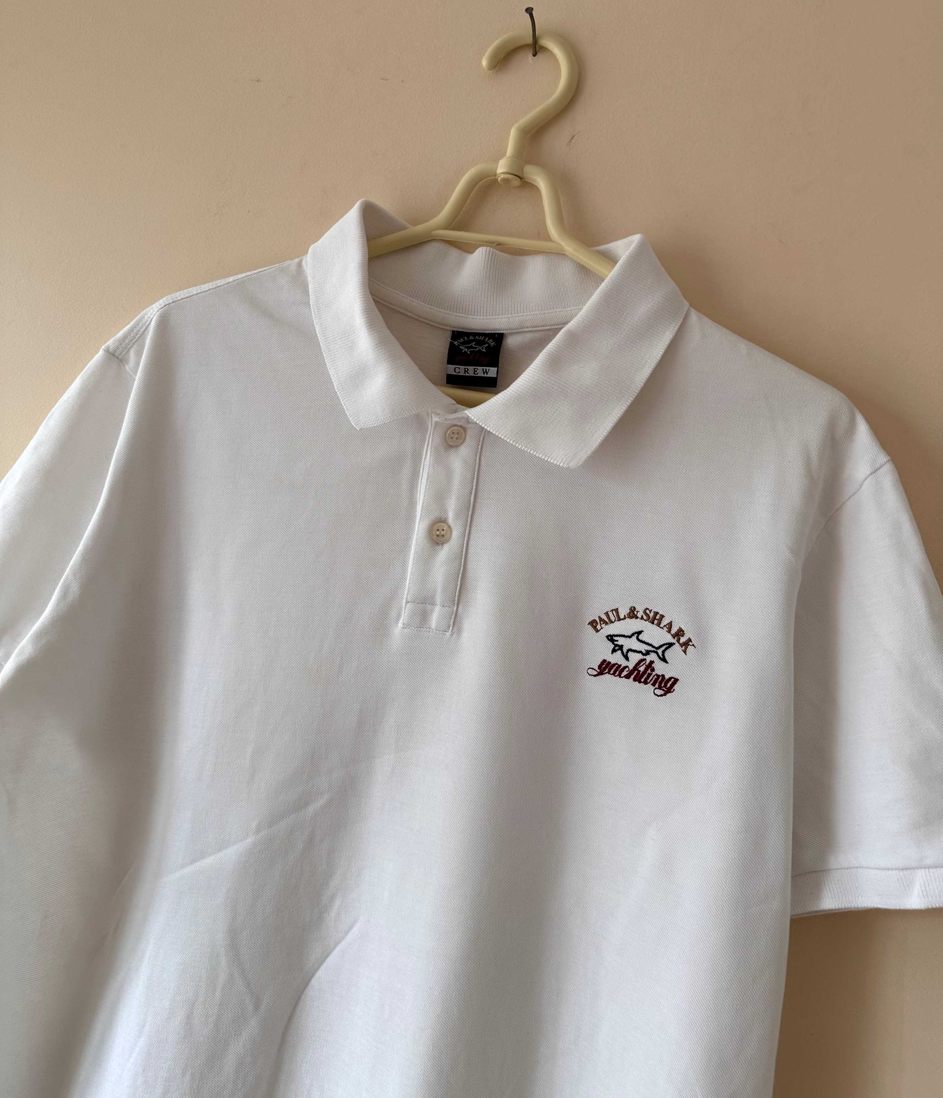 Koszulka Polo Paul & Shark męska biała r. S/M