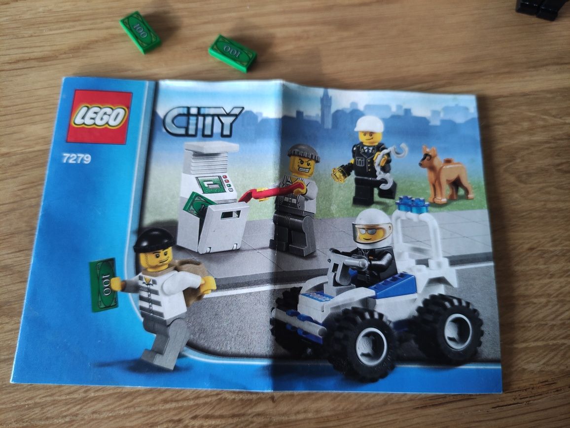 LEGO CITY Policja Bankomat Quad Napad 7279 Ninjago Chima