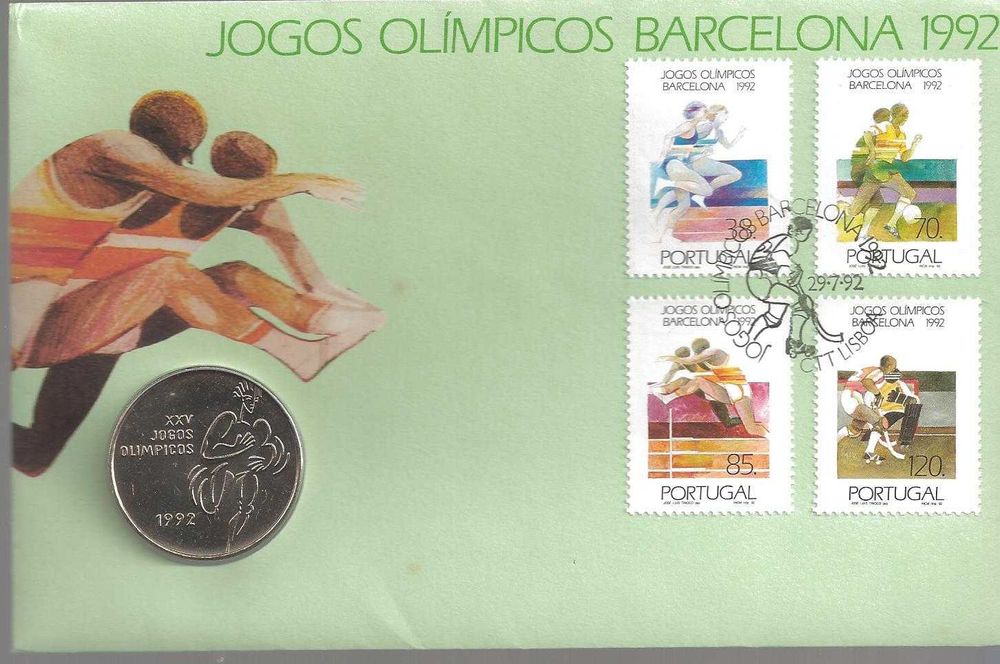 FDC Moeda Jogos Olimpicos Barcelona - 1992