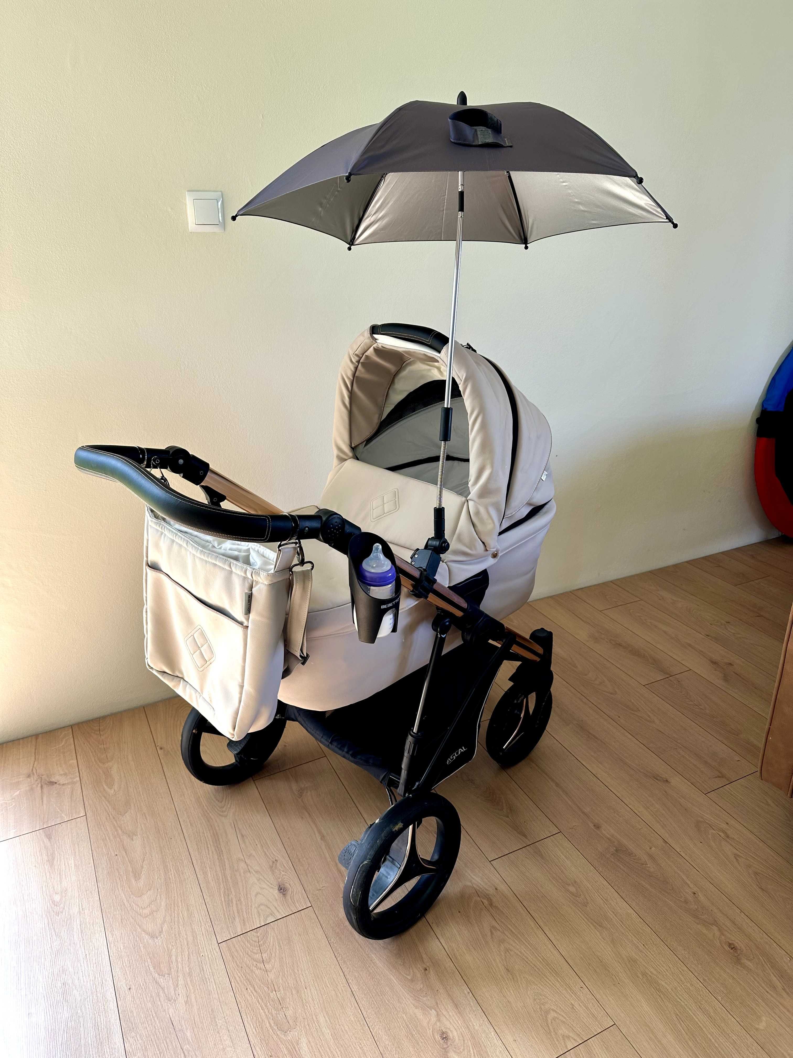 Wózek 2w1 Bebetto Pascal Premium Class Stella – Beż & Miedź