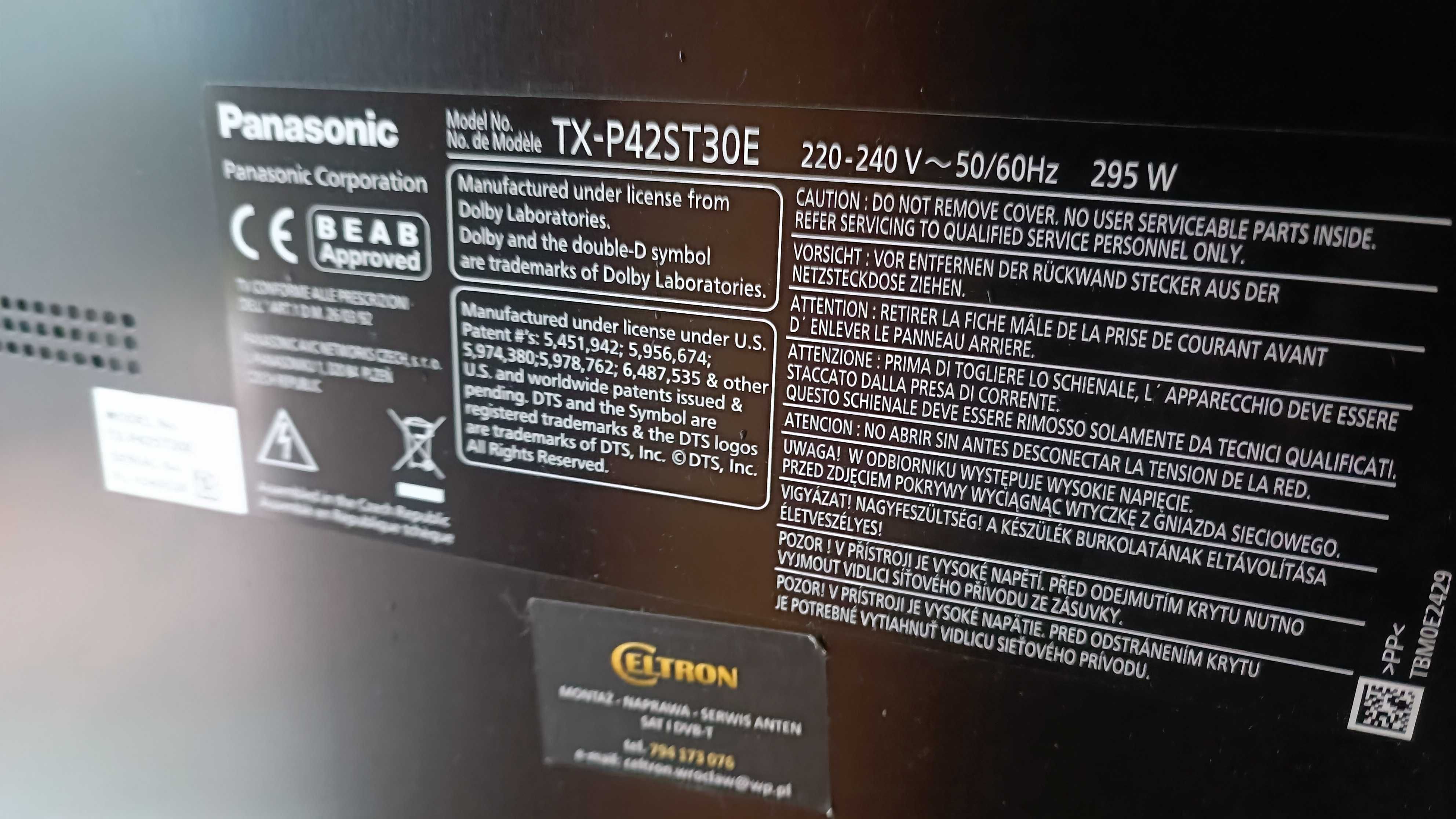 Telewizor Panasonic TX-P42ST30E