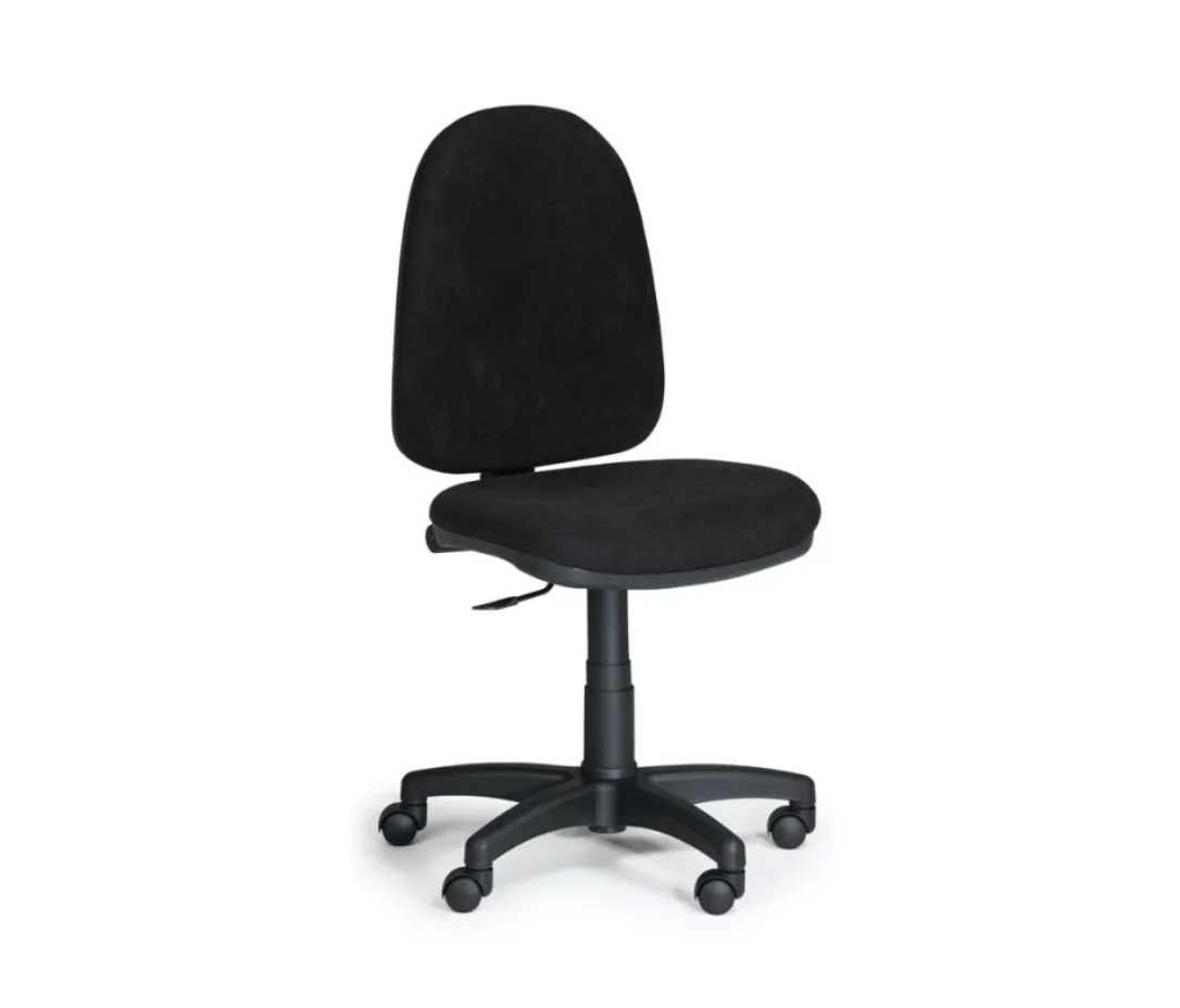 Krzesło Biurowe Fotel Obrotowy TORINO Bez Podłokietników Czarne