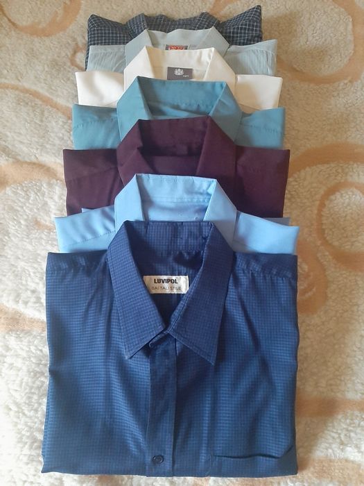 Koszule męskie z długim rękawem, rozmiar XL/XXL