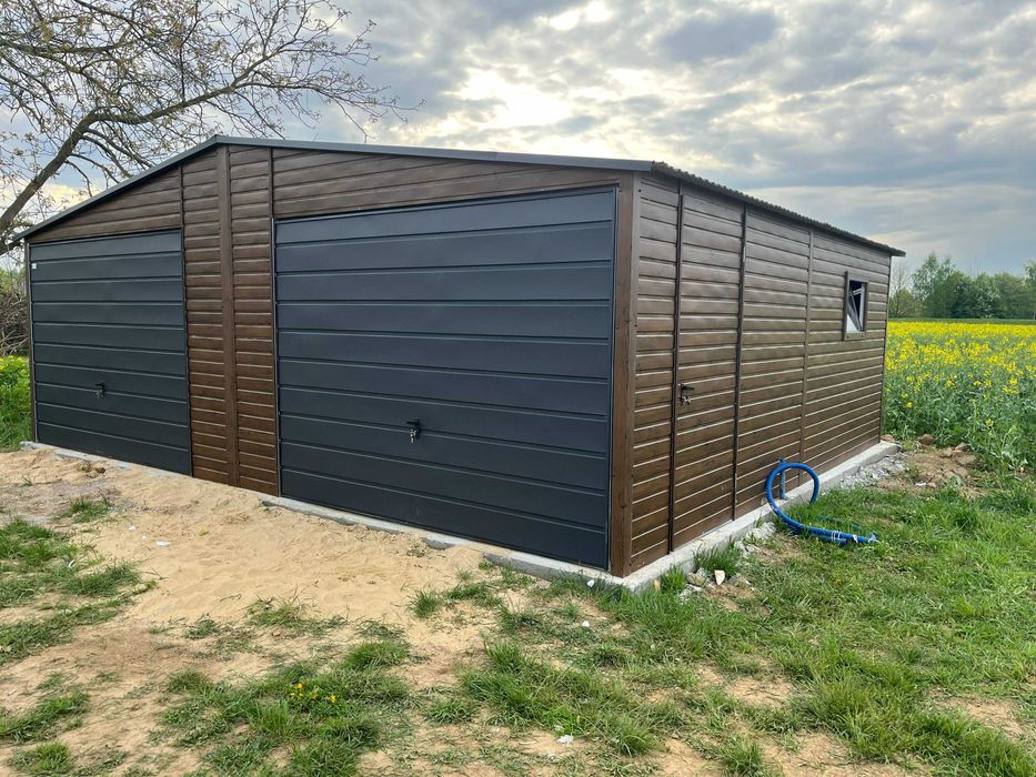 Garaż Blaszany 7x5 Dach Dwuspadowy Profil