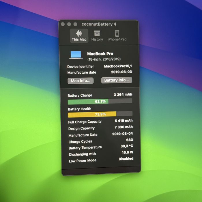 MacBook Pro 15 2019 i7 32Gb 512Gb