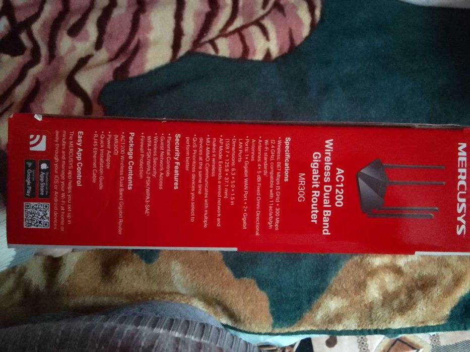 Маршрутизатор Mercusys MR30G WiFi5/ AC1200 / 1 Гбіт/с / 2*2MU-MIMO