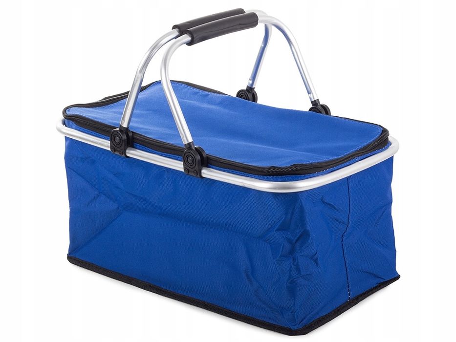 Kosz piknikowy składany termiczny turystyczny koszyk na zakupy