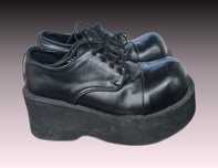 Buty platformy Demonia czarne w stylu clown vegan 38 39