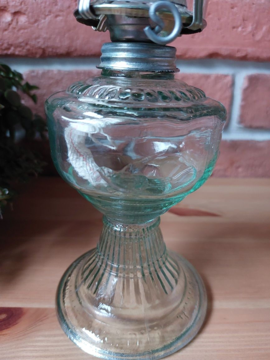Lampa naftowa szklana mała