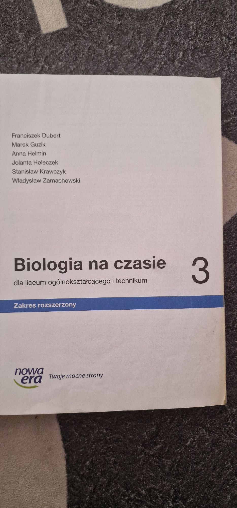 Podręcznik Biologia na czasie kl 3 zakres rozszerzony