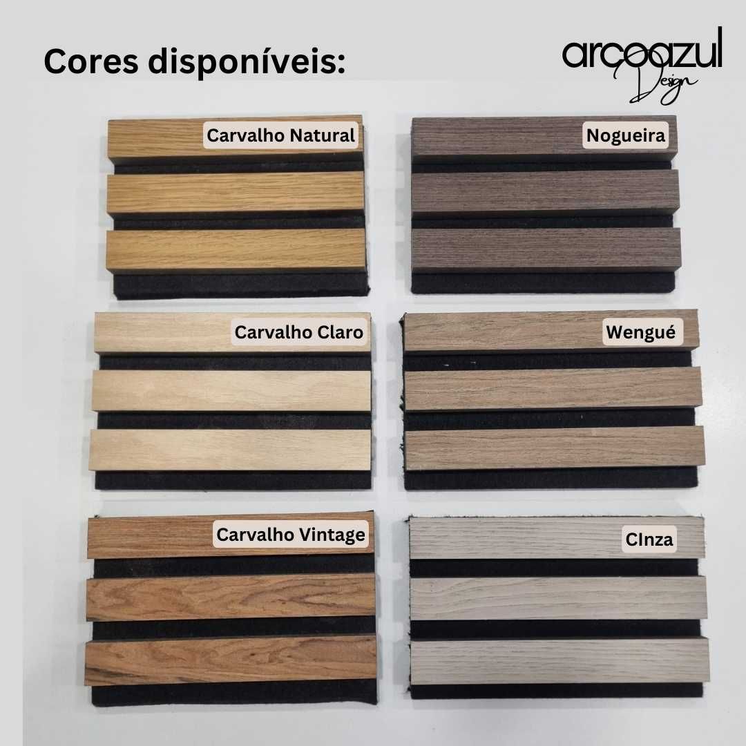 Painel Ripado Acustico decorativo - Várias Cores By Arcoazul Design