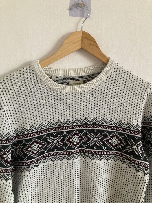 Sweter święta jasny bawełna s Sekected Femme