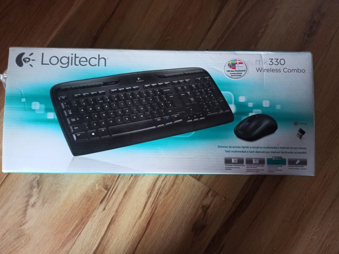 Logitech combo mk330 nowy klawiatura mysz