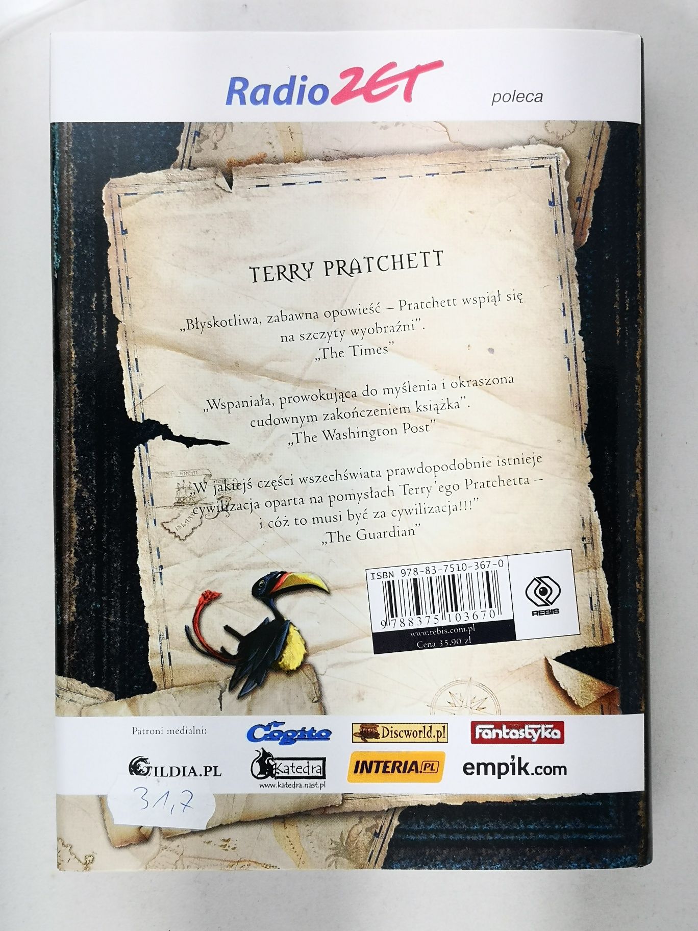 Terry Pratchett "Nacja" powieść fantazy