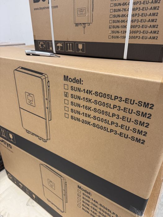 Гібрідний інвертор 12 кВт гибридный DEYE SUN-12K-SG05LP3-1900$