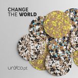 Base para copos de cortiça reciclada redonda Cork Color Unyco Pack25