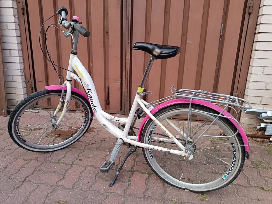 Rower dziewczęcy koła 24 cale, 3 biegi