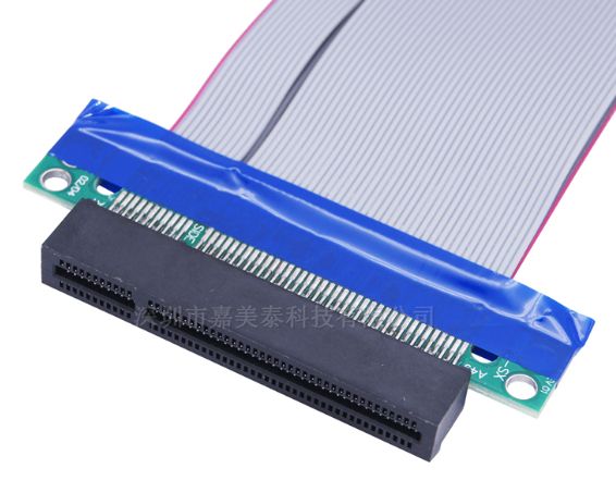 Райзер Riser Card PCI-E 4X to 4X, шлейф 19 см 4-4 удлинитель прямой