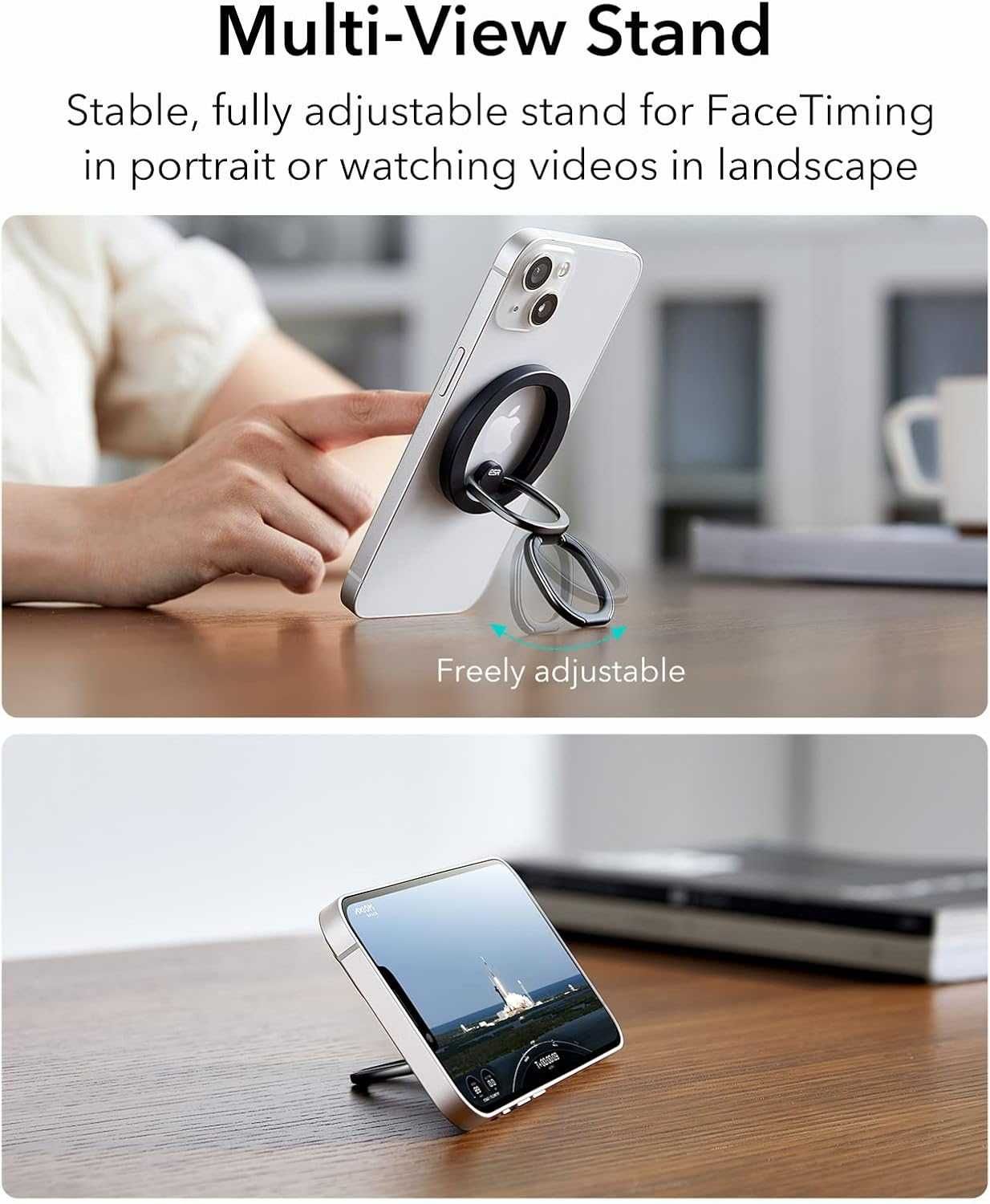 ESR Magnetyczny uchwyt na pierścień telefonu halolock ring stand
