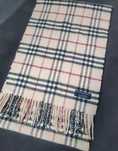 Szalik w kratkę Burberry Lambswool wełna