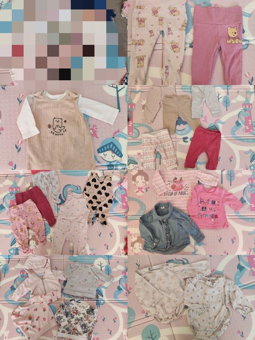 Duża paka ubranek 62 dla dziewczynki