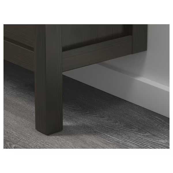 HEMNES Szafka na buty 2 przegrody, czarnobrąz 89x30x127 Nowa