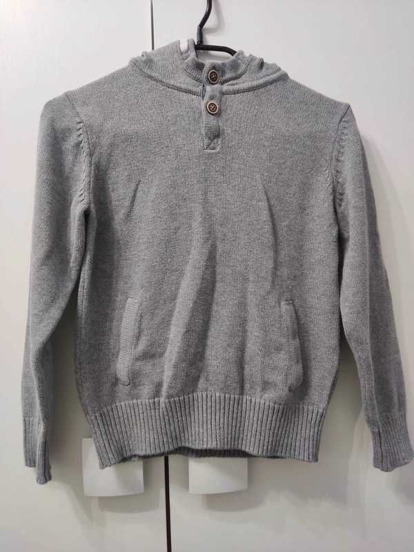 Bluza z kapturem sweter H&M 134/140