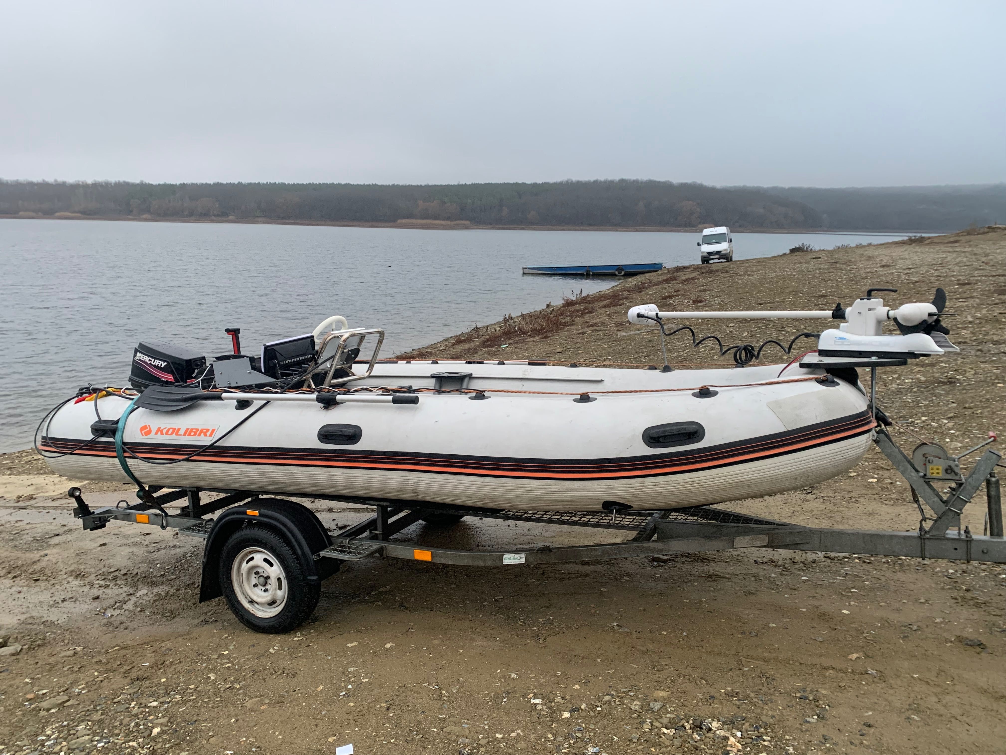 Човен Колібрі 450 DSL + Mercury 30 + лафет + Haswing + Humminbird
