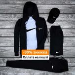 Літній костюм Nike найк чоловічий набір кепка футболка шорти 5в1