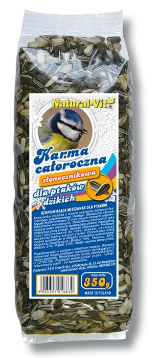 Karma dla dzikich ptaków słonecznikowa 0,35kg