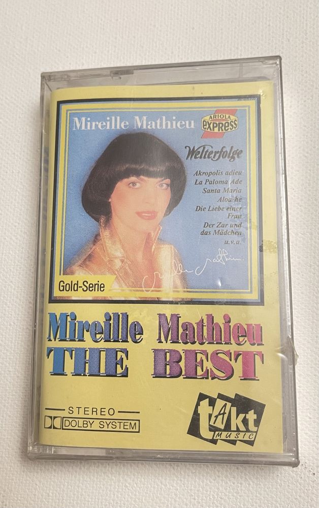 Mireille Mathieu the best kaseta magnetofonowa audio nowa folia takt